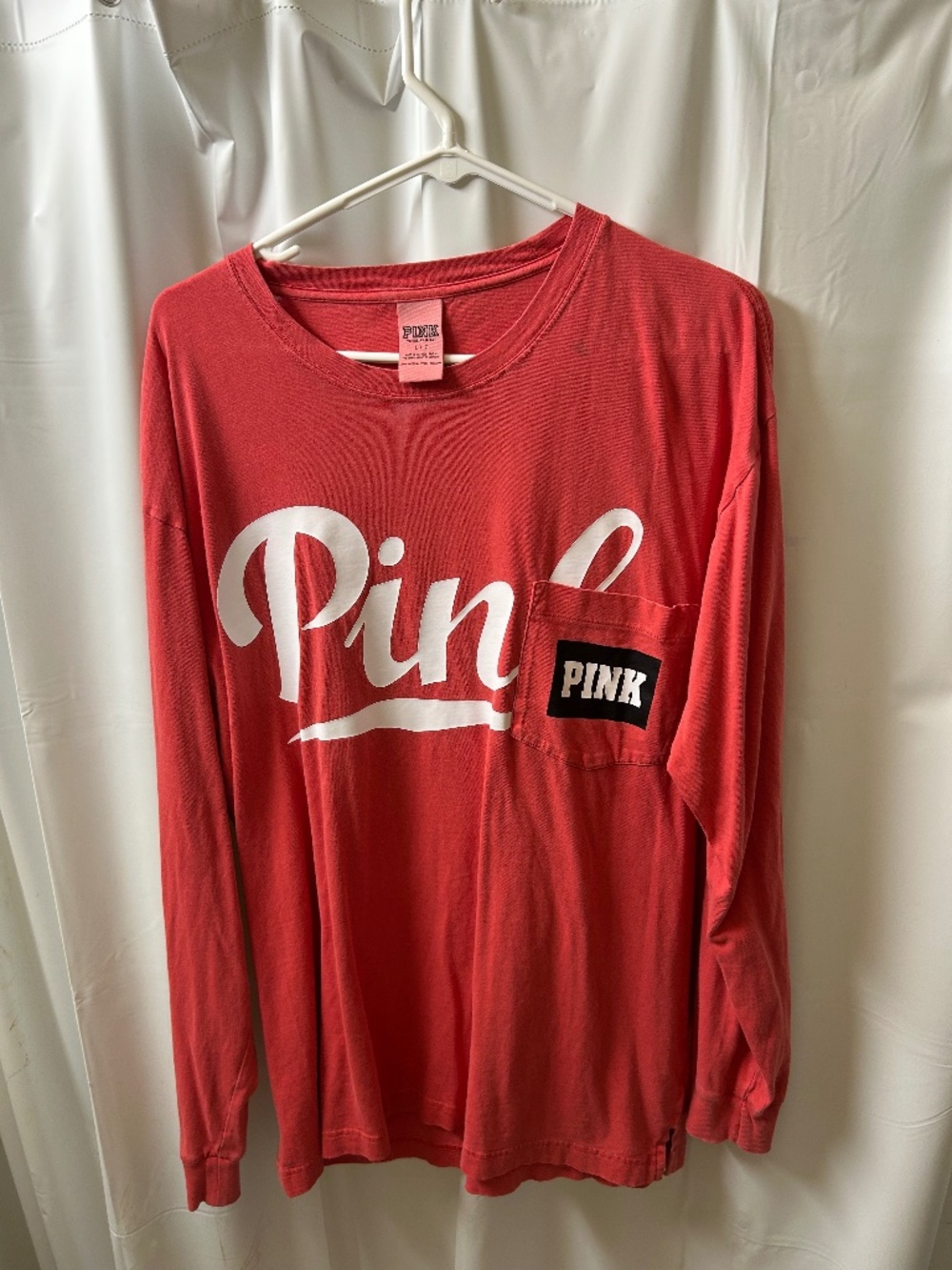 PINK Victorias Secret Pocket Longsleeve Tee